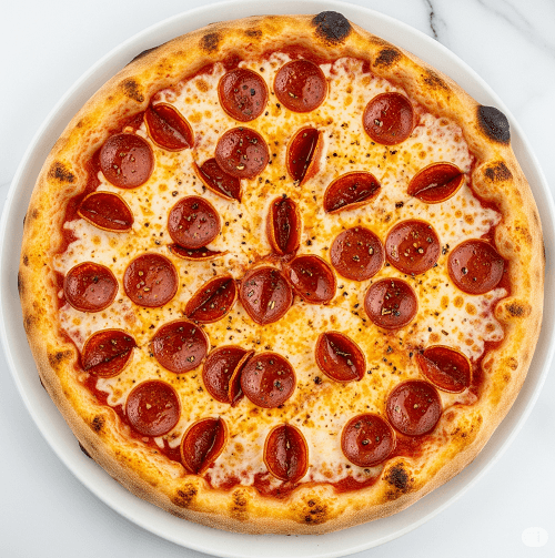Onion & Pepperoni Pizza 