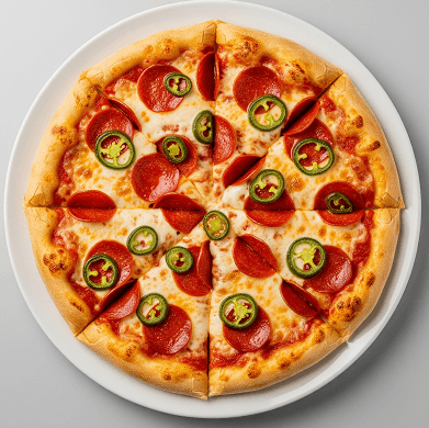 Peperoni & Green Chilli Pizza 