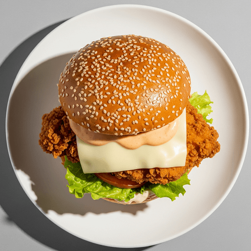 Chicken Burger & Cheese 