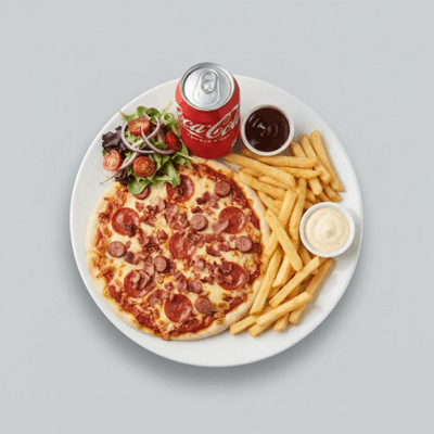 Burger Pizza Meal 